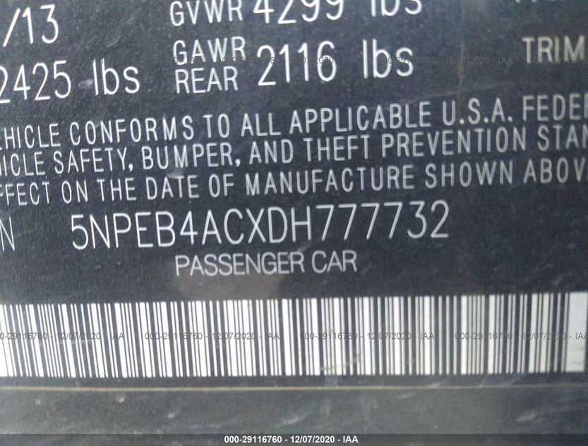 5NPEB4ACXDH777732
