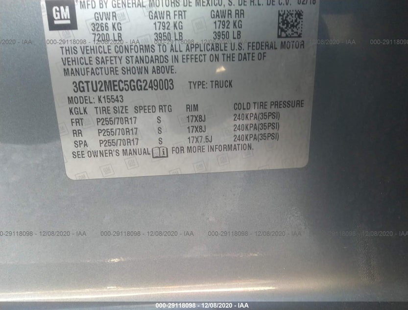 3GTU2MEC5GG249003