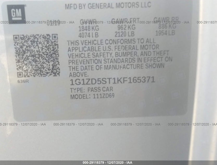 1G1ZD5ST1KF165371