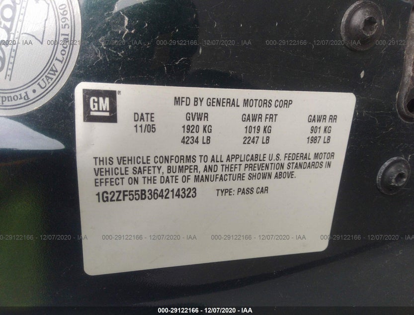 1G2ZF55B364214323