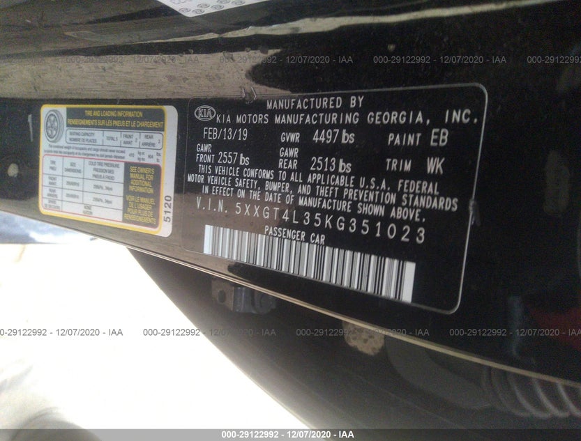 5XXGT4L35KG351023
