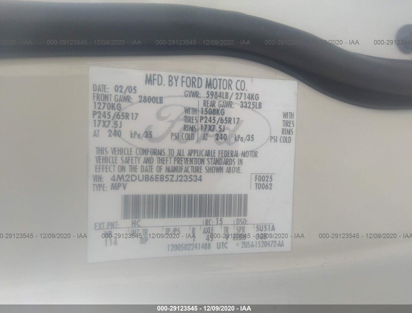 4M2DU86E85ZJ23534
