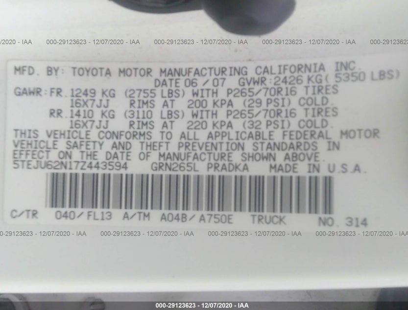 5TEJU62N17Z443594