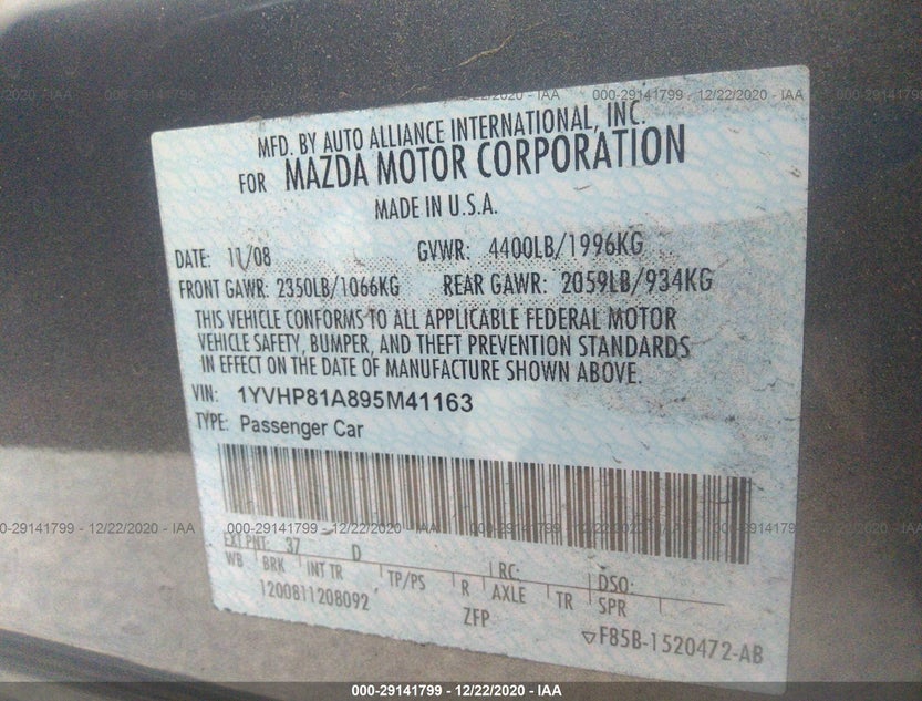1YVHP81A895M41163
