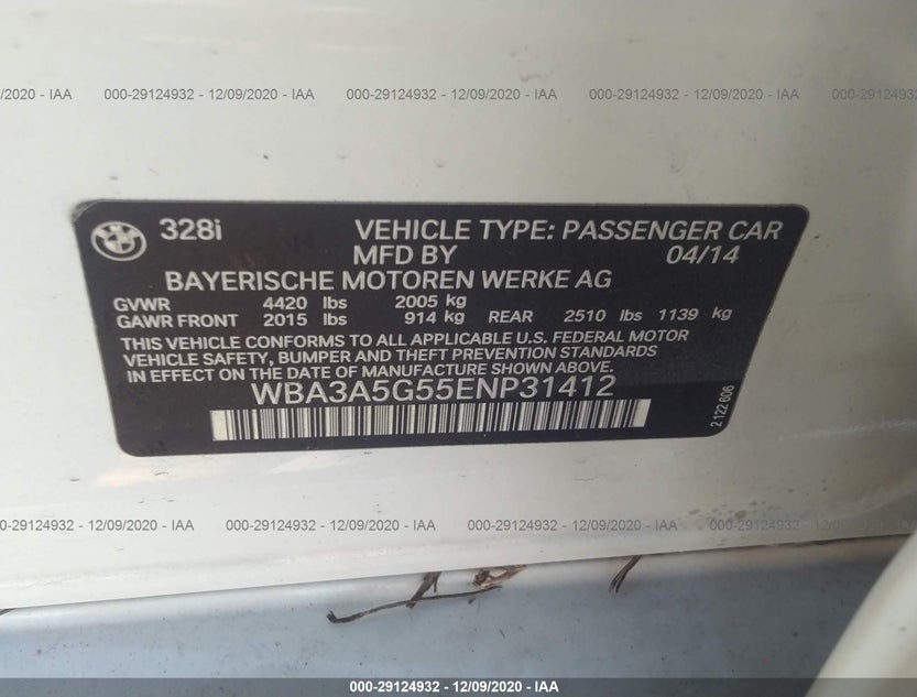 WBA3A5G55ENP31412