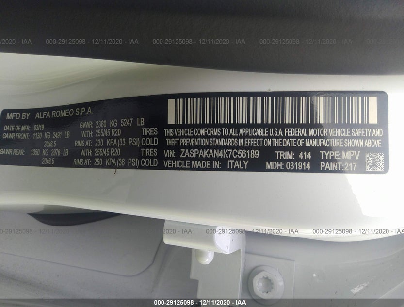 ZASPAKAN4K7C56189