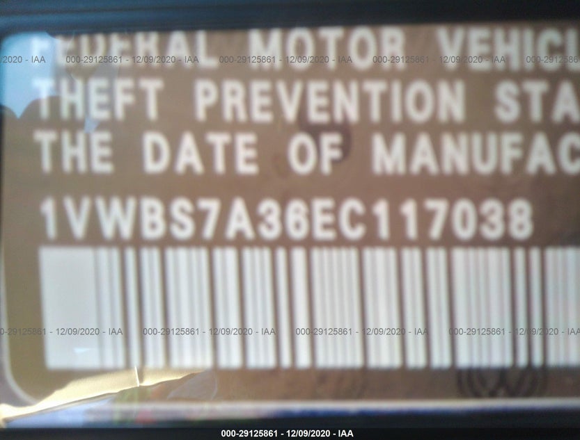 1VWBS7A36EC117038