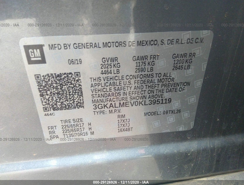 3GKALMEV0KL395119