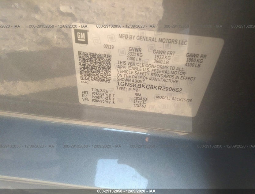 1GNSKBKC8KR290662