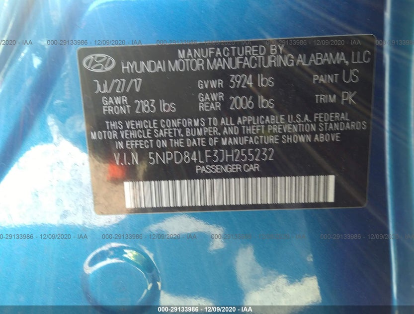 5NPD84LF3JH255232