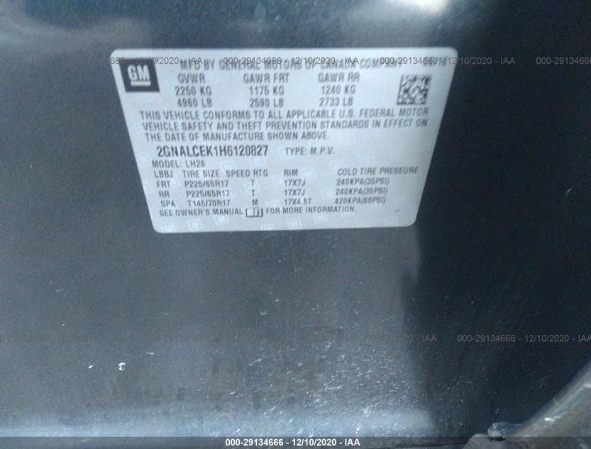 2GNALCEK1H6120827