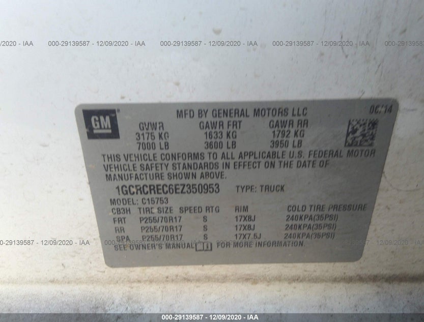 1GCRCREC6EZ350953