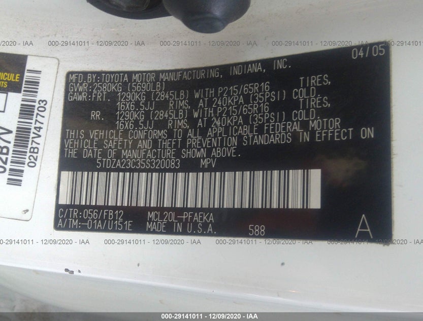 5TDZA23C35S320083