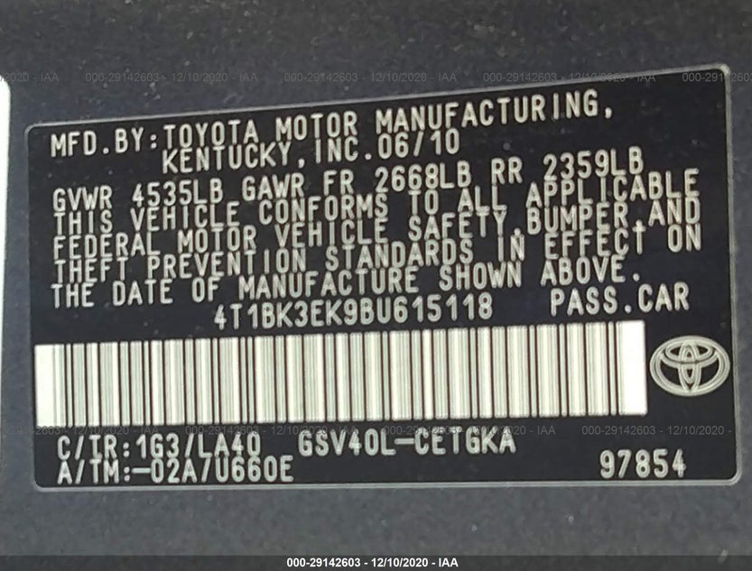 4T1BK3EK9BU615118