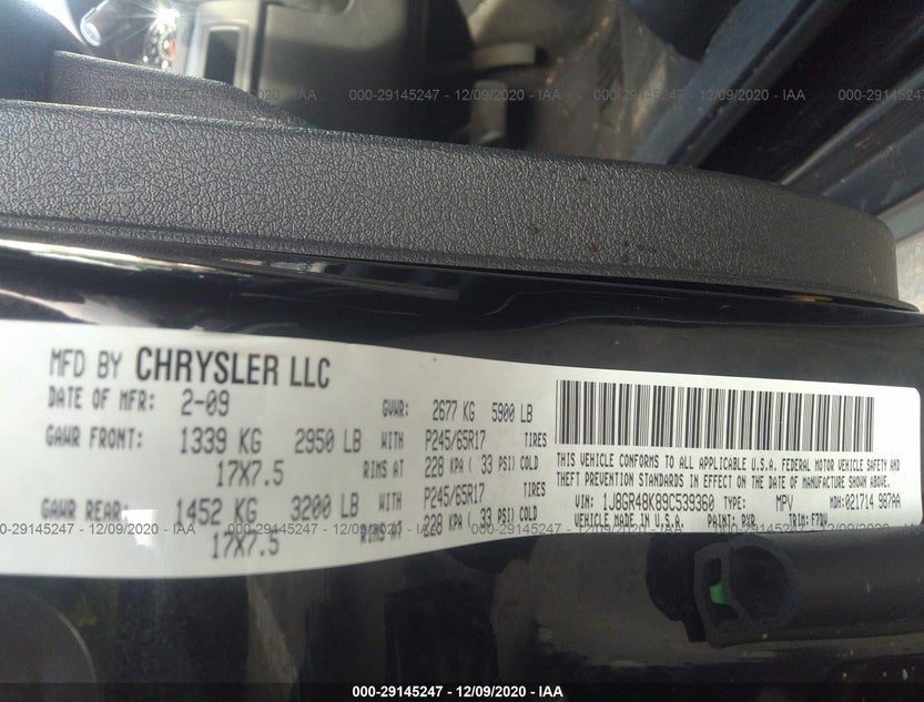 1J8GR48K89C539360