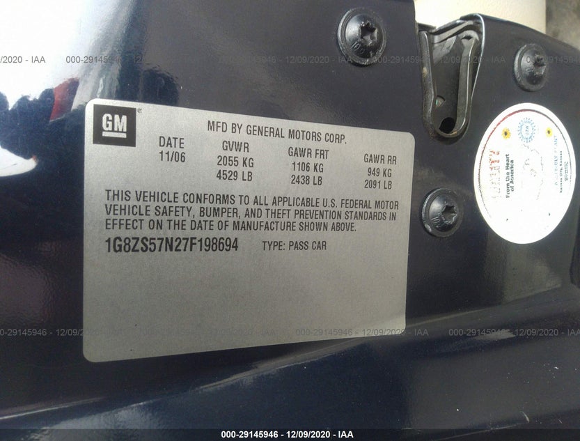 1G8ZS57N27F198694