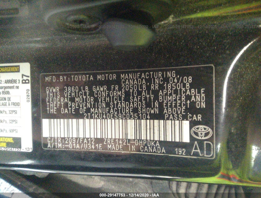 2T1KU40E59C035104