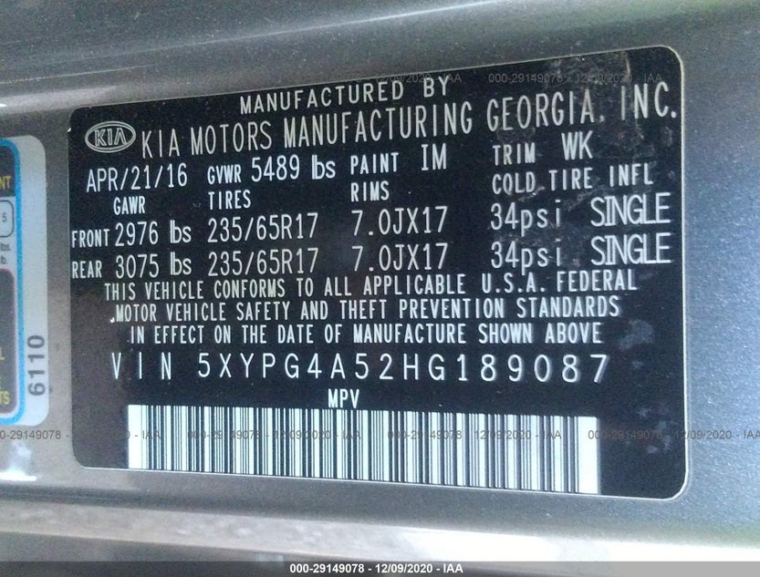 5XYPG4A52HG189087