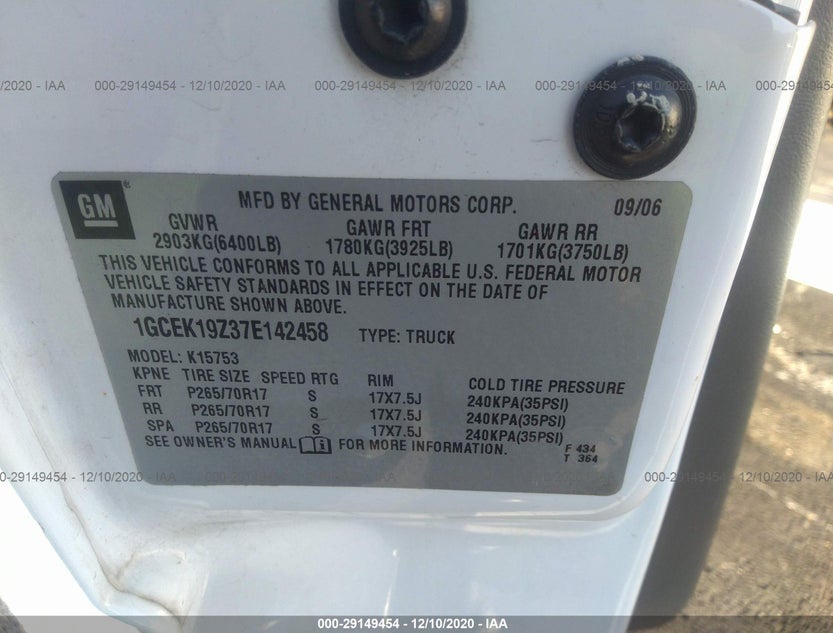 1GCEK19Z37E142458