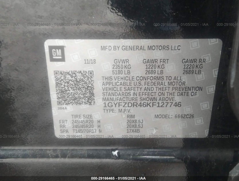1GYFZDR46KF127746