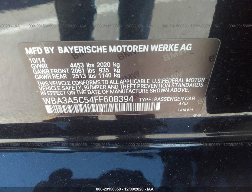 WBA3A5C54FF608394
