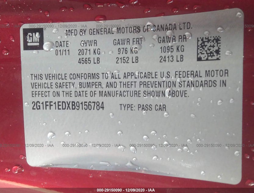 2G1FF1EDXB9156784