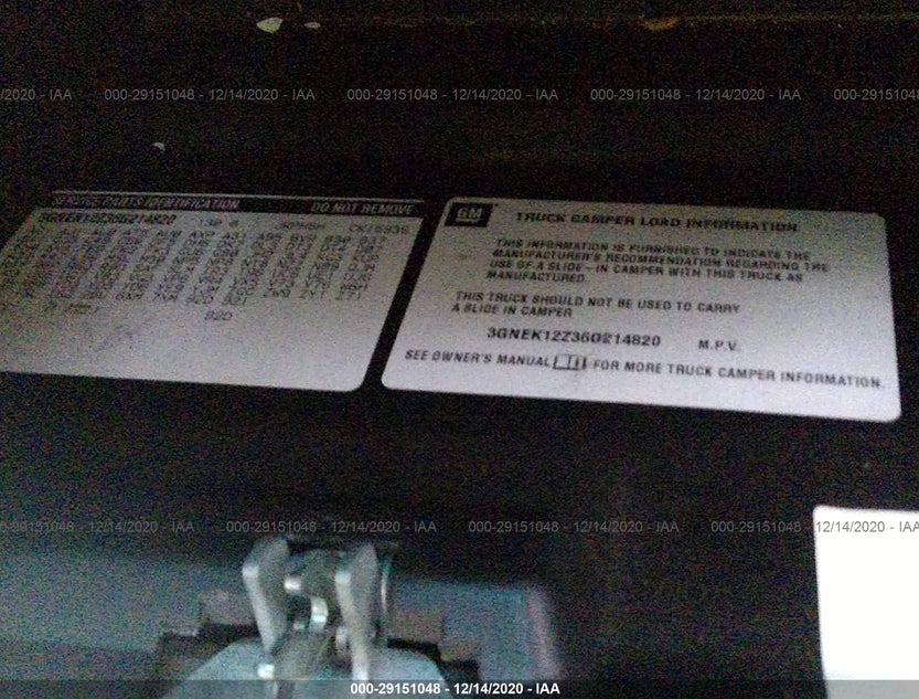 3GNEK12Z36G214820