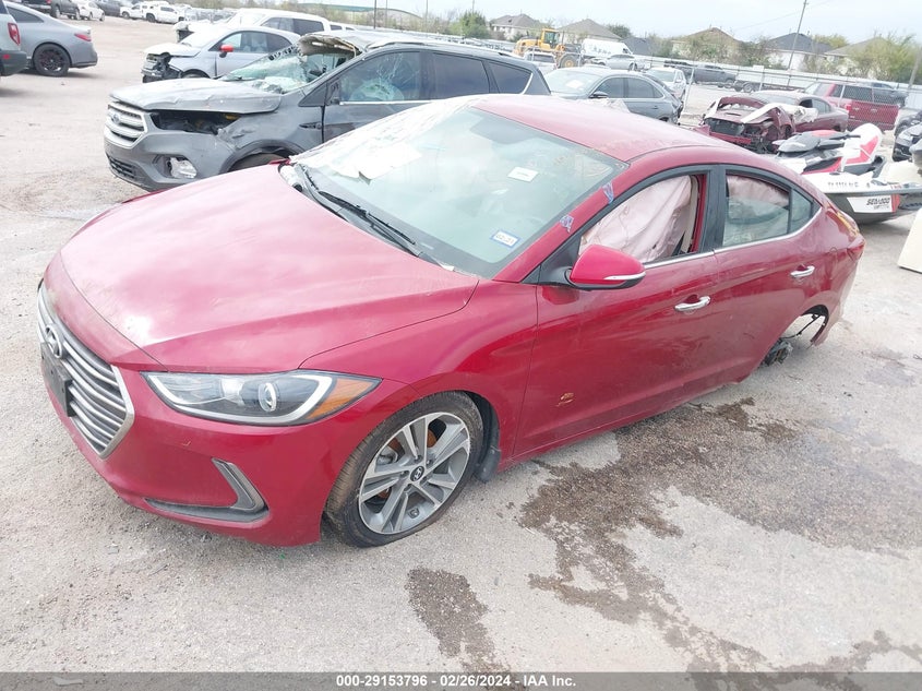 VIN KMHD84LF7HU283725 2017 HYUNDAI ELANTRA LIMITED
