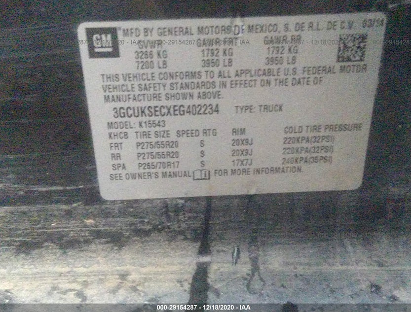 3GCUKSECXEG402234