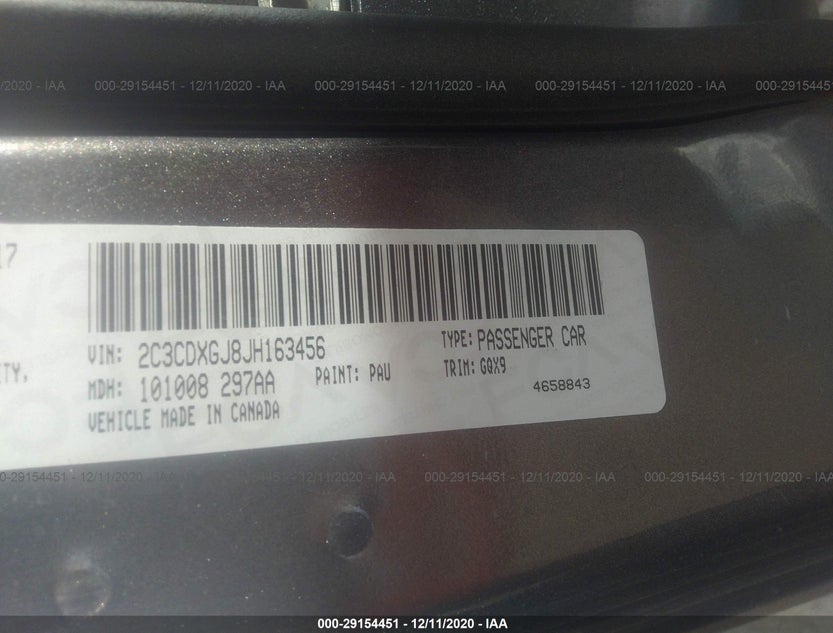 2C3CDXGJ8JH163456