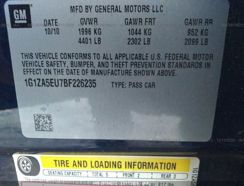 1G1ZA5EU7BF226235