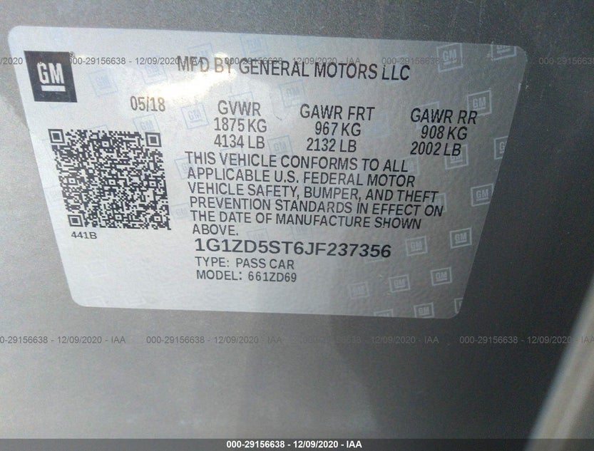 1G1ZD5ST6JF237356