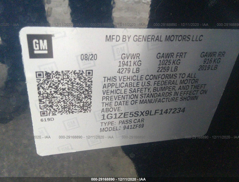 1G1ZE5SX9LF147234