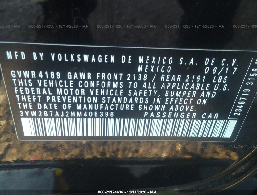 3VW2B7AJ2HM405396