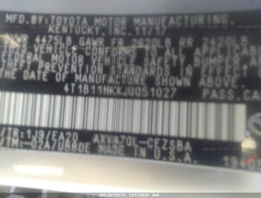 4T1B11HKXJU051027