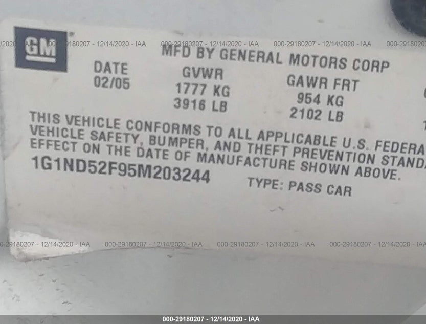 1G1ND52F95M203244