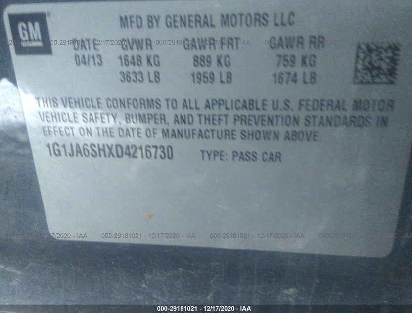 1G1JA6SHXD4216730