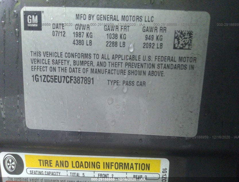 1G1ZC5EU7CF387891