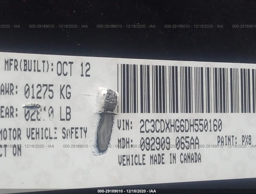 2C3CDXHG6DH550160