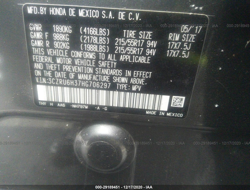 3CZRU6H37HG706297