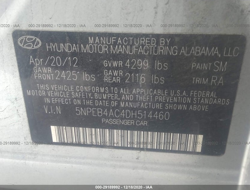 5NPEB4AC4DH514460