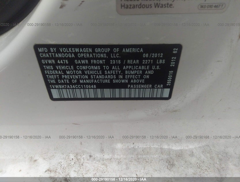 1VWBH7A34CC110648