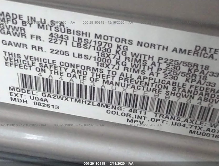 4A4AR3AUXFE007846