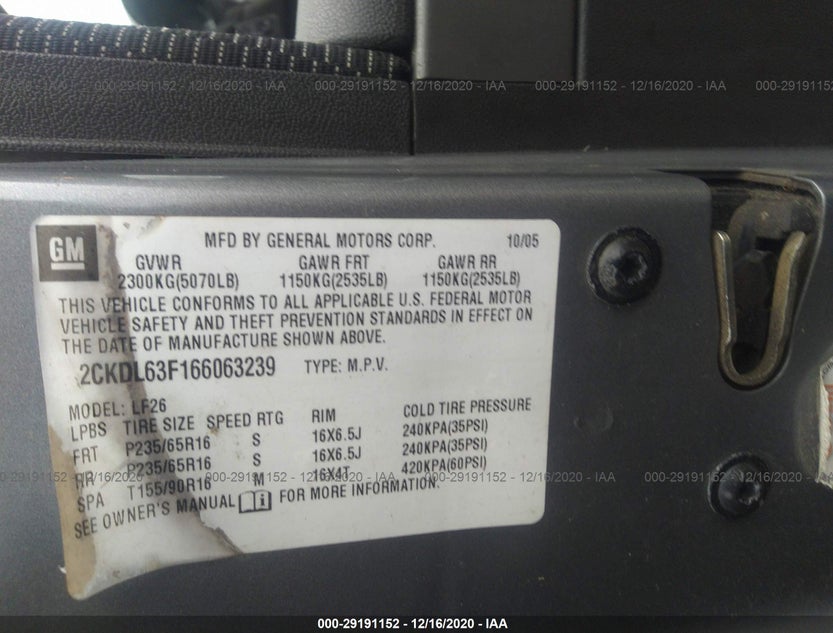 2CKDL63F166063239