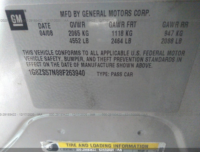 1G8ZS57N88F263940
