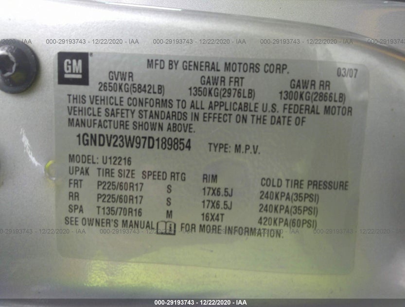 1GNDV23W97D189854