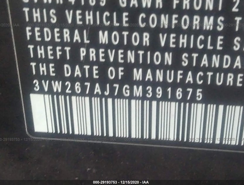 3VW267AJ7GM391675