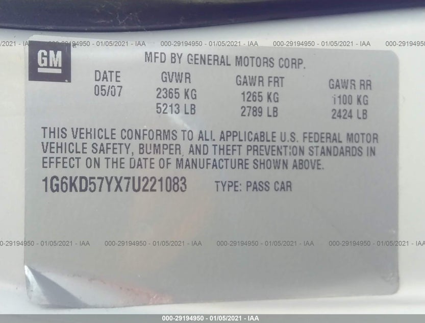 1G6KD57YX7U221083