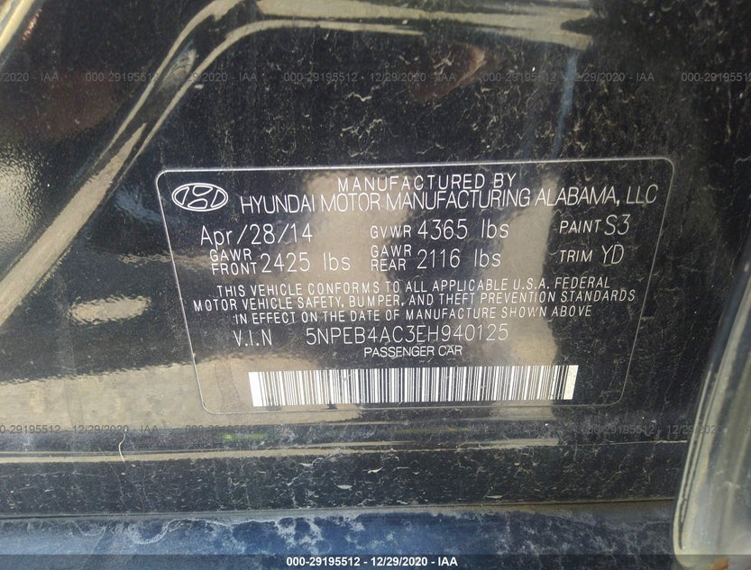 5NPEB4AC3EH940125