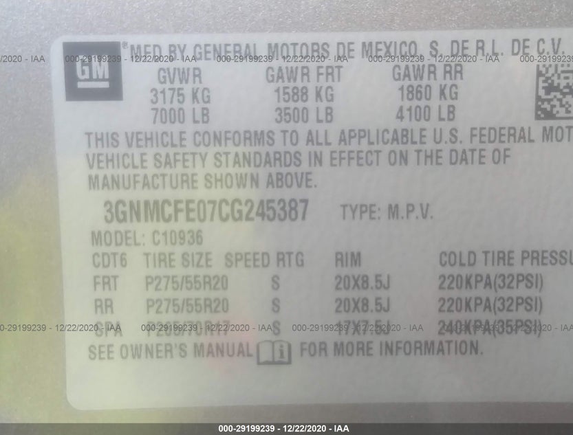 3GNMCFE07CG245387